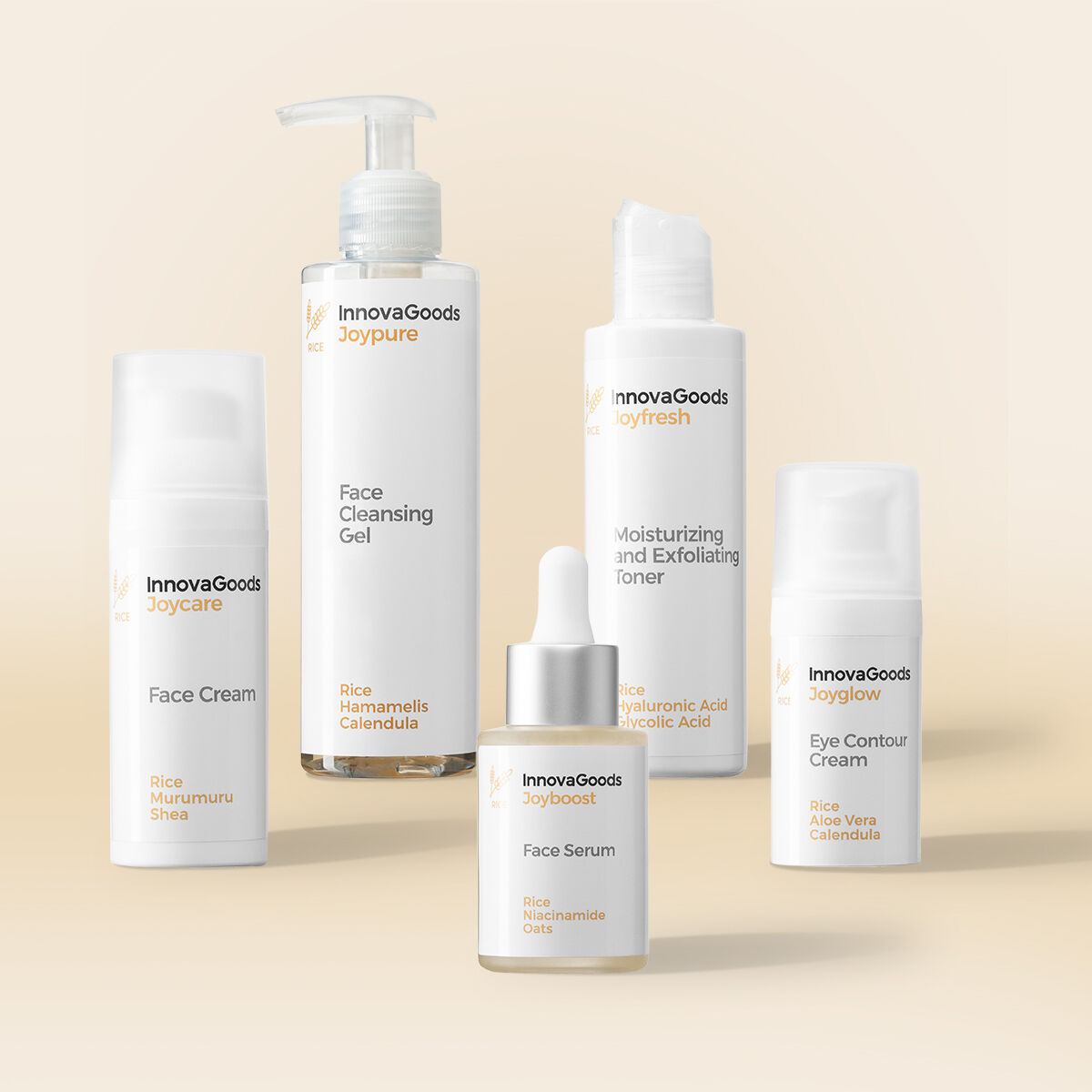 Pack de Rutina Facial Rice InnovaGoods - imagen principal