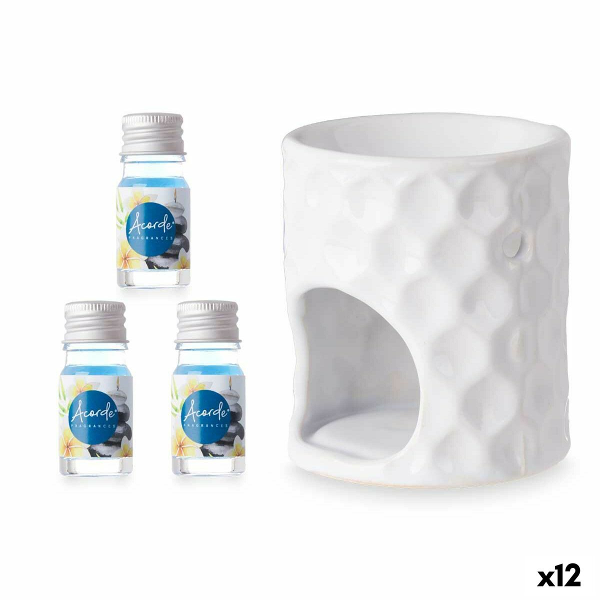 Quemador de esencias Acorde Spa 11 x 19,8 x 6,5 cm Aceite Esencial (12 Unidades)